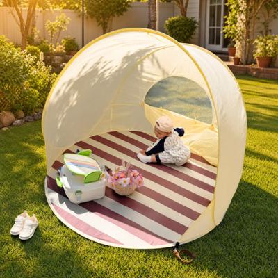 Tenda da Spiaggia Pop-Up per 4-6 Persone Protezione Solare UV UPF 50+ Ombra da Esterno