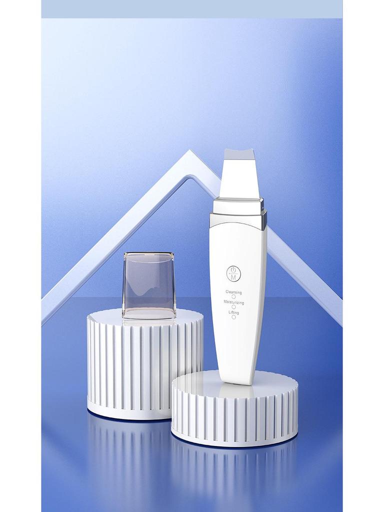 Ultrasonic Skin Scrubber & Blackhead Remover: Beauty Instrument for Facial Pores, Blackhead Suction, and Skin Peeling.