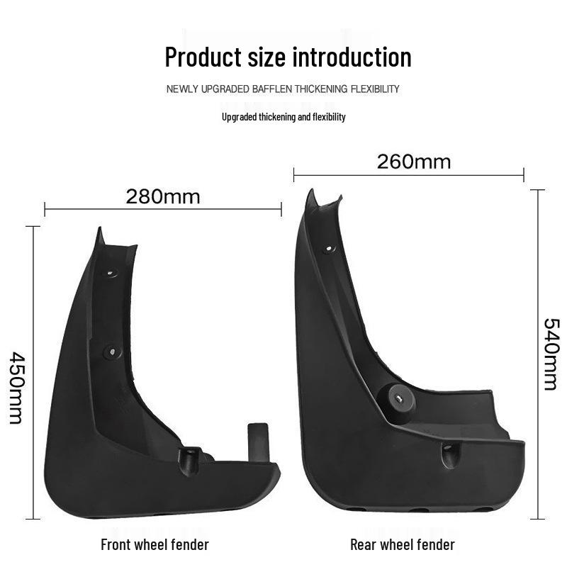 Soft Rubber Mud Flaps for BMW X3 (2011-2017)