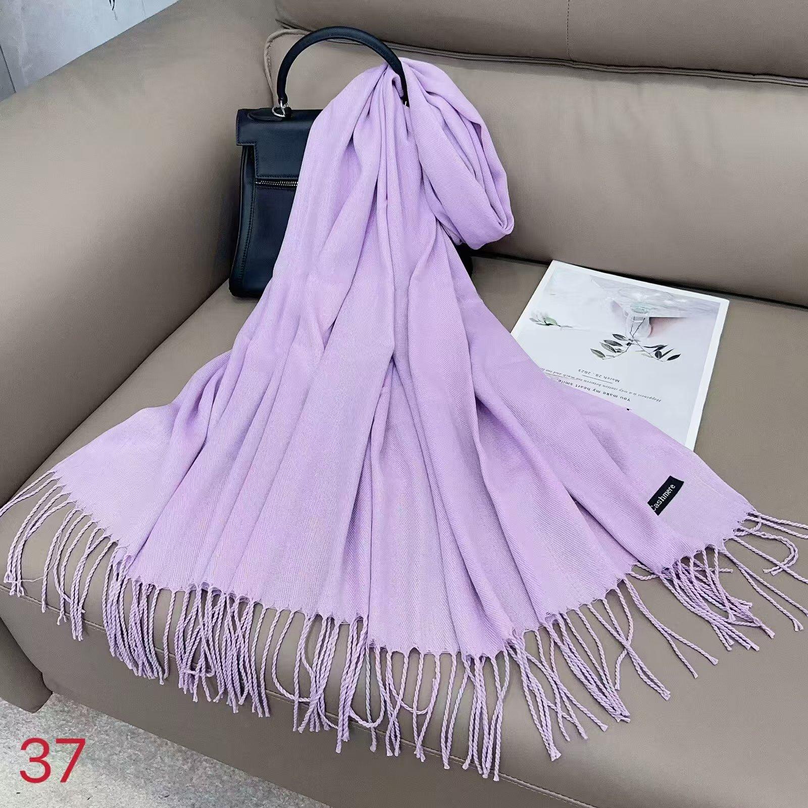 

Женский однотонный шарф из искусственного кашемира, женский однотонный теплый шарф, шаль, зимний шарф в подарок на ежегодное собрание 68*200cm