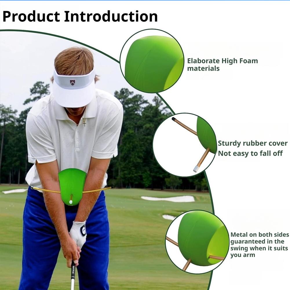 Golf Swing Trainer Connects Ball To Correct Arm Movements and Improve Skills