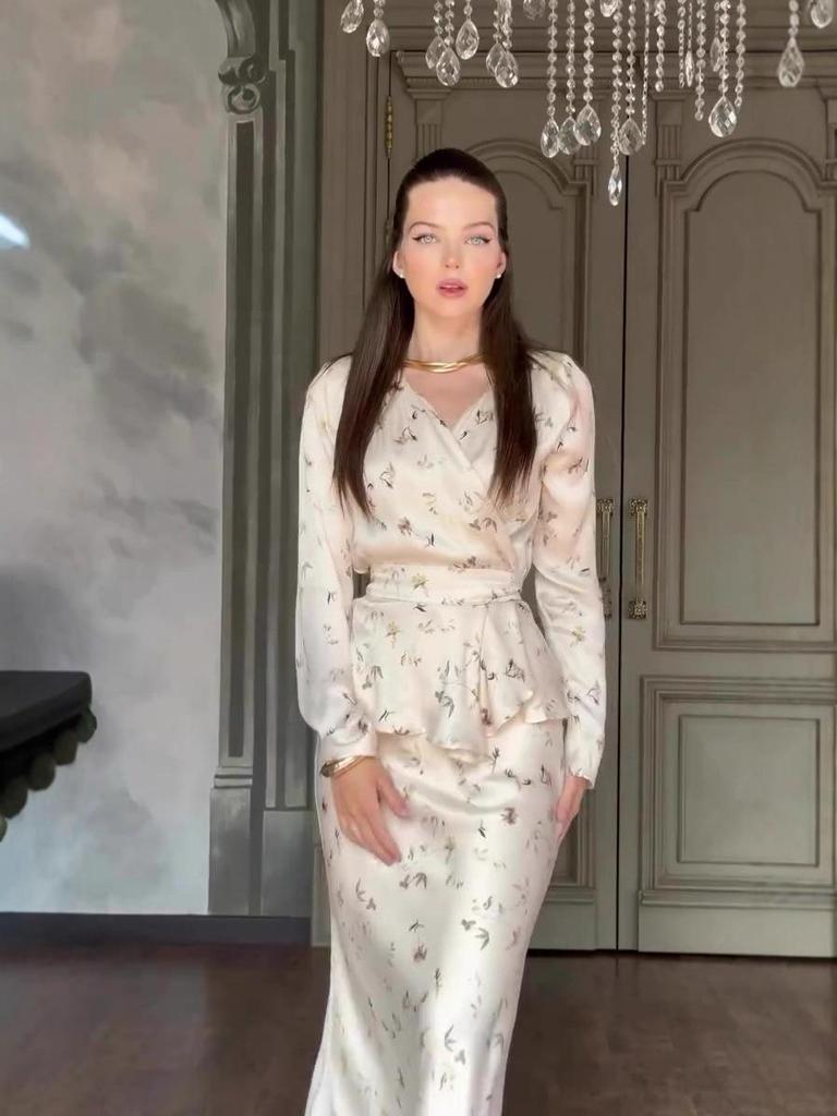 2025 Winter French Retro Light Luxury Long Sleeve Skirt Set