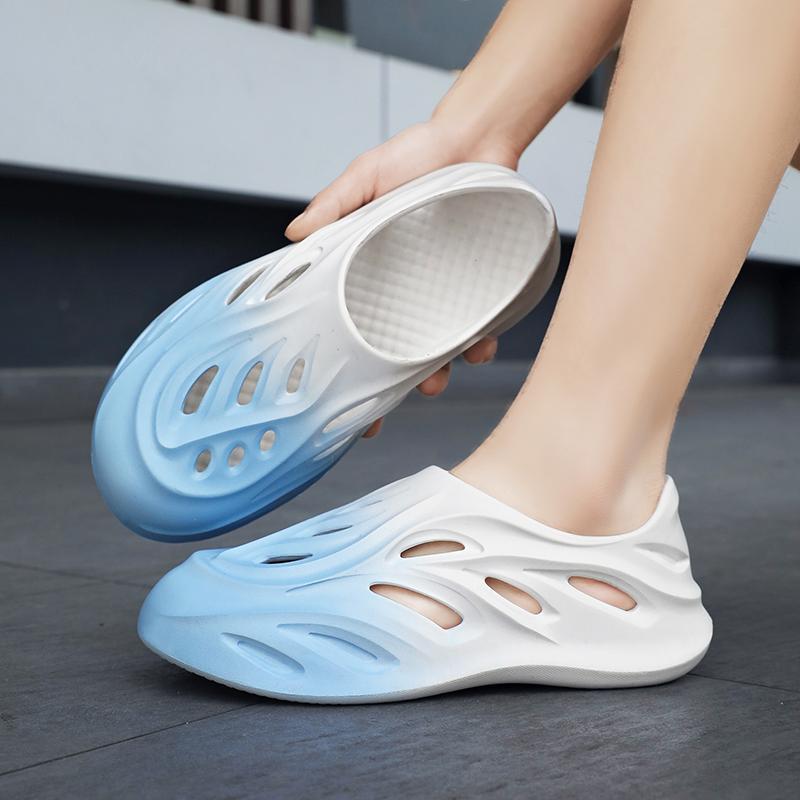 

Hole shoes men s home shoes household bag head shoes youth EVA slippers hollow beach shoes cool slippers 45