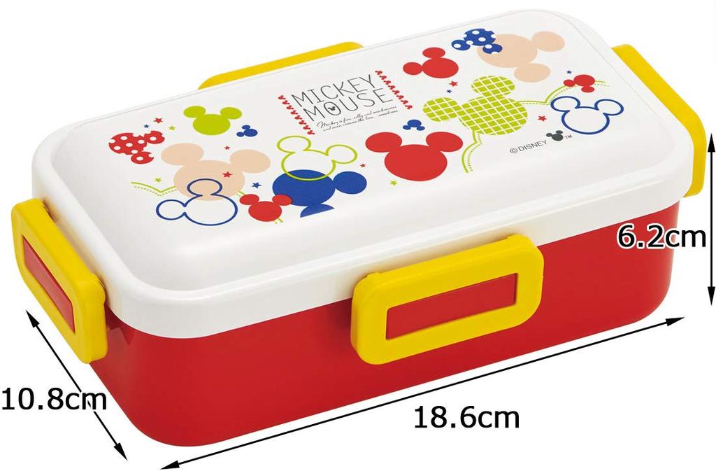 Skater Softly Served Lunch Mickey Colorful Made In PFLB6 Box, Mouse, Pop, Disney, Japan, 530ml,