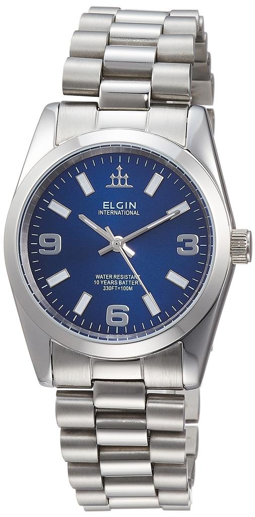 Pánské hodinky z nerezové oceli, stříbrné [Elgin] FK1421S-BL