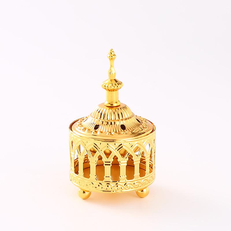 2021 Creative Metal Ornament: Iron Art Incense Burner & Candle Holder for Indoor Use