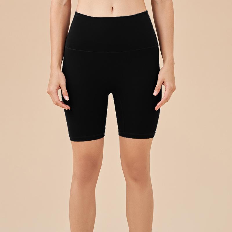 

Брюки для йоги Lulu с высокой талией и телесного цвета — женские шорты для фитнеса с персиковой попоной длиной три четверти Small