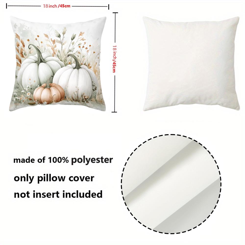 1 pieces -2D flat printing Autumn Pumpkin Pattern Decorative Throw Pillows Polyester pillowcase, sofa decorative cushion cov