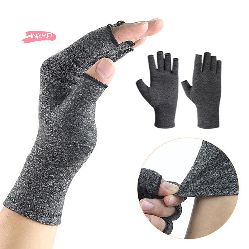 Therapy Compression Arthritis Gloves for Men Half-Finger Wrist Support Hand Joint Pain Relief Health Care Compression Gloves