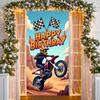 Geburtstagsparty Banner Motocross Thema Banner Extremsport Display Dirtbike Muster Geburtstag Feier Banner Für Foto