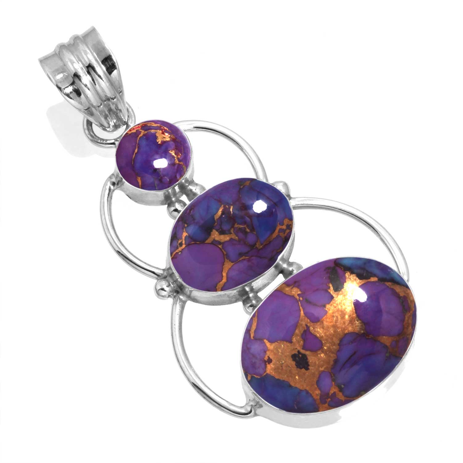 

Подвеска из стерлингового серебра 925 пробы, женская бижутерия с драгоценными камнями, подарок на день дружбы, сине-зеленый, фиолетовый, медный, бирюзовый, жемчужный, лазурит, перламутр медный/фиолетовый