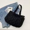 Women Padded Hobo Handbag Casual Crossbody Bag Adjustable Strap Diamond Quilted Tote Bag Padding Shoulder Bag Slouchy Travel Bag
