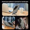 Supporto a Staffa Custodia Magsafe per Samsung Galax S25 Ultra EDGE S24 S23 FE S22 ZFold Flip 3 4 5 6 Copertura Magnetica in Pelle Antiurto