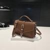 Elegante Borsa Quadrata a Spalla in PU con Tasca Interna per Telefono per Uso Quotidiano Casual