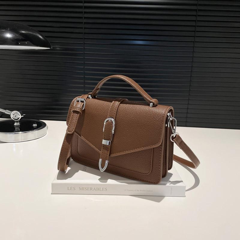 Elegante Borsa Quadrata a Spalla in PU con Tasca Interna per Telefono per Uso Quotidiano Casual