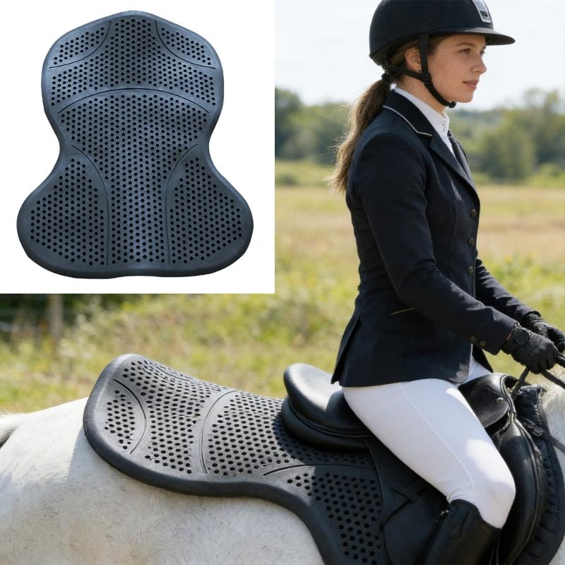Silicone Equestrian Saddles Pad Nonslip Gel Saddles Pad Silicone Saddles Mat for Eventing, Jumping Training Enduring