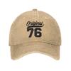 Summer 50th Birthday Original Vintage 1976 Baseball Cap Logo Washed Trucker Hat Unisex-Teens Casual Outdoor Sport Baseball Caps