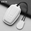 Genuine Leather Auto Smart Key Fob Cover Case Housing Fit For Toyota Prius Camry Corolla Chr C-Hr Rav4 Land Cruiser Prado 2 3 4 Button Auto