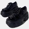 Sneakers Vintage Punk Style Women's Men Platform Shoes For Round Toe CoolHeight Increasing Ankle Boots Spring Autumn Lace Up