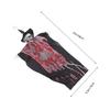 Halloween Hanging Skull Ghost Decoration Adjustable Pose with Flowing Robe for Haunted Houses Garden Party