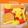 Fast Food Plush Pillow Set With Hamburger French Fries Pizza Cushion For Kids Gift