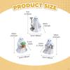 3Pcs Resin Figurines Decorations Ornaments Garden Statue Small Sculpture for Desk Bookshelf Home