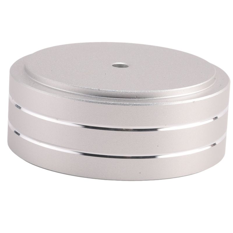 A84X-Audio Isolation Feet Aluminum Amplifier Feet 58X22mm Turntable Isolation Pad For Audio,Speakers,Amplifier,DAC(Silver) Durab