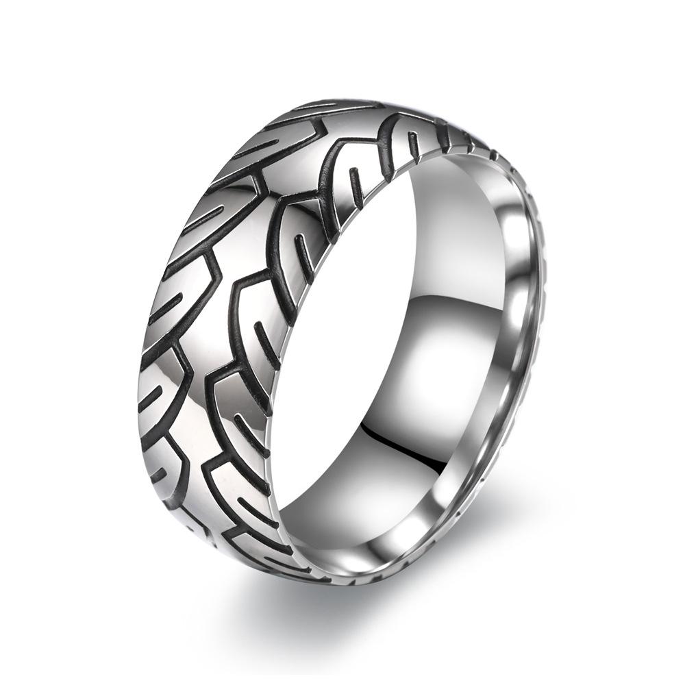 Men's Rotating Cross Titanium Steel Ring - European & American Style Stainless Steel Jewelry