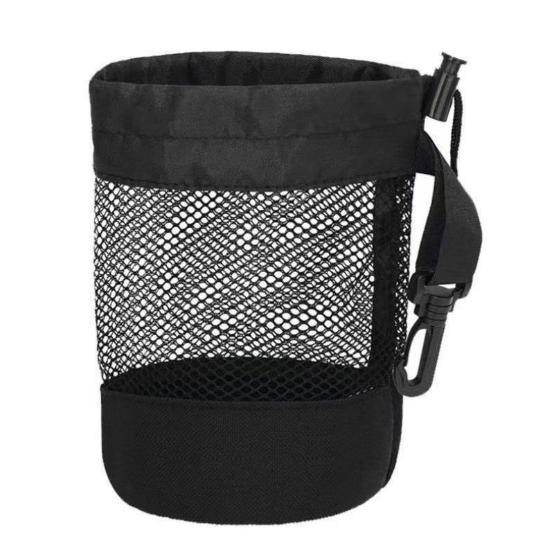 Polyester Golf Ball Storage Bag Golfer Gift Drawstring Closure Mesh Pocket Design Easy Organization Golf Shag Bag Golf Organizer