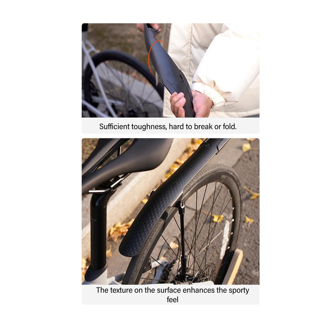 Road Bike Mudguard Adjustable Quick Release Lightweight Road Bicycle Mudguard for 700C Bikes