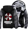 Resident Hot Evil Biohazard Umbrella Thicken Jacket Sweater Winter Coat Hoodies