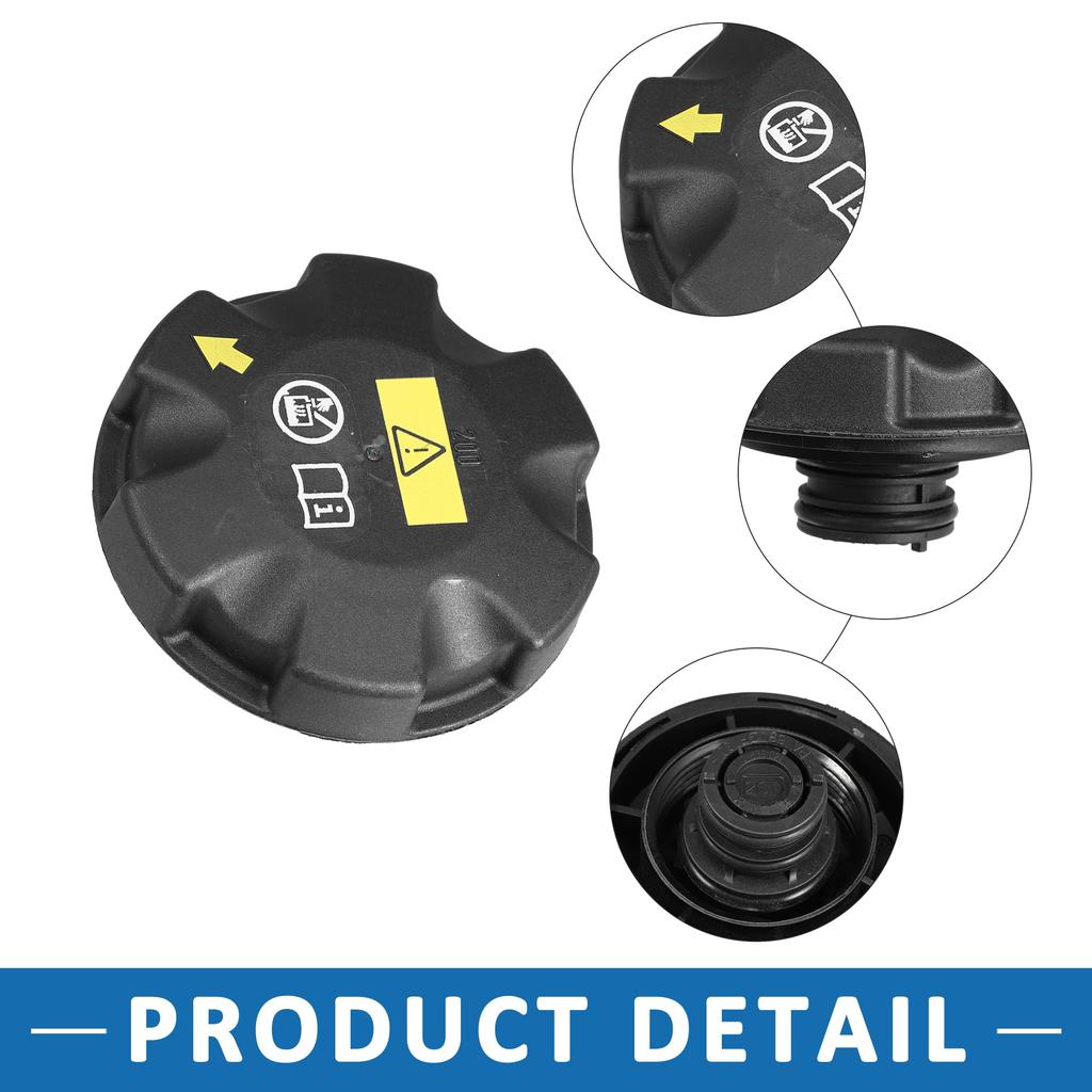 A ABSOPRO Car Radiator Tank Cap Fits B MW 545i 2004-2005 Plastic Black