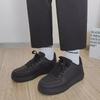 Men's Autumn 2024 American-Style Sneakers: Black, Non-Slip, High Street Casual Shoes for Work and Sports.