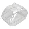 Hamster Badebox Transparent Großer Raum Auslaufsicher Cartoonform Hamster Sand Badezimmer für Kleintier