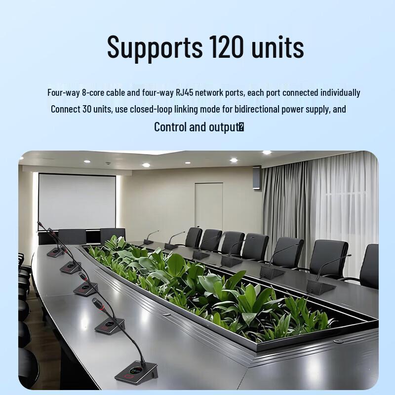 XunErWei XEW-730F Wired Digital Conference System (1-to-4 Microphones) (CN version)