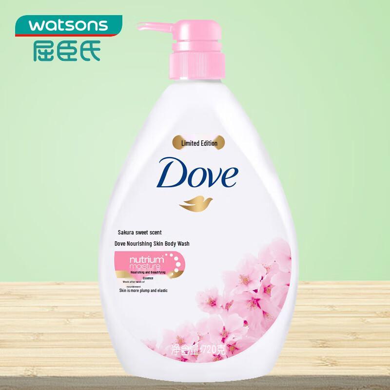Dove Гель для душа увлажняющий с ароматом вишневого цвета 720 г