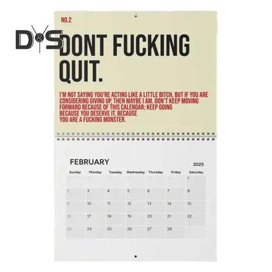 

Настенный календарь 2025 года Ваш потрясающий мотивирующий календарь Ежемесячный органайзер Ежедневные вдохновляющие блокноты для планирования для домашнего офиса A