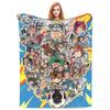 Inazuma Eleven Cartoon Anime Fleece Throw Blankets RPG Football Game Blankets Home Couch Super Soft Bedspread Quilt Breathable