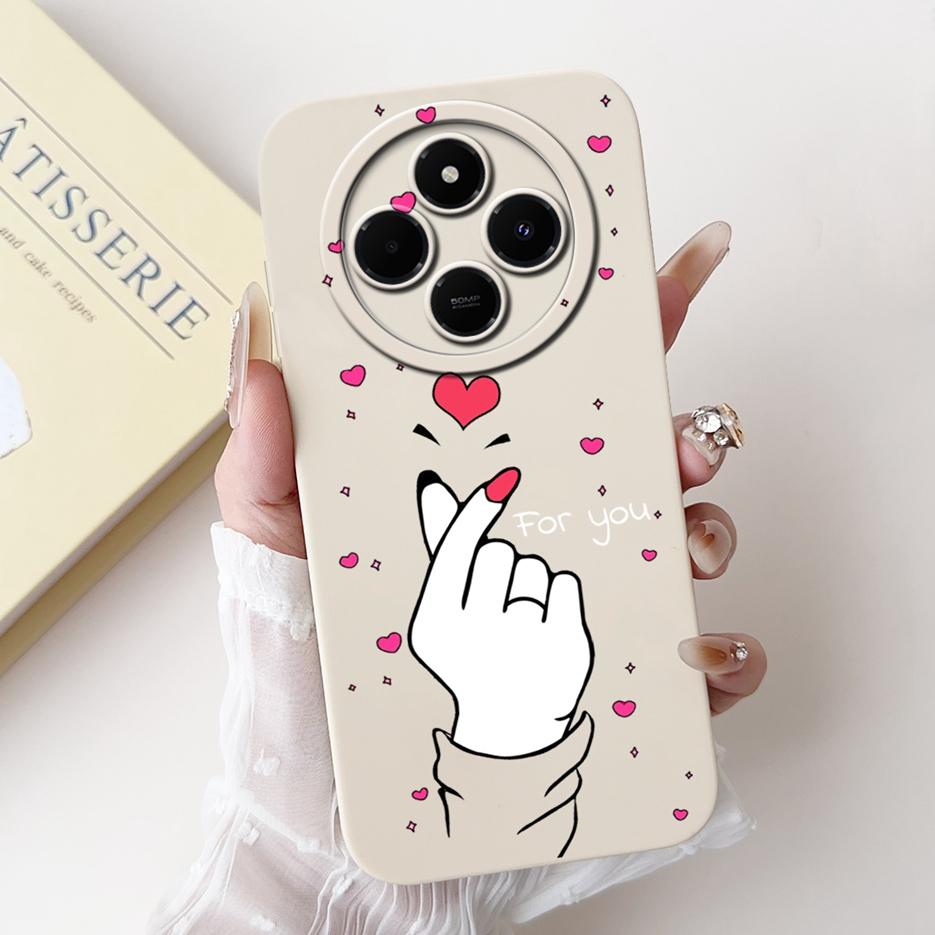 Für Xiaomi Redmi 14C Hülle Stylische Sonnenblume Hübsche Mädchen Rückabdeckung Weiche TPU Handyhülle Für Xiaomi Poco C75 C 75 Redmi14C Fundas