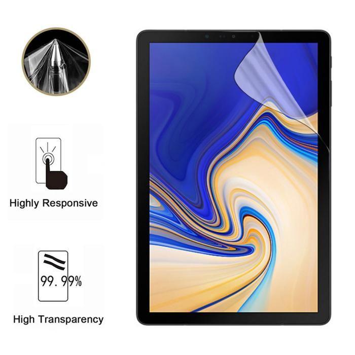 Displayschutzfolie für Samsung Galaxy Tab S4 10.5" [2er-Pack] Schutzfolie aus Kunststoff, widerstandsfähig, ultradünn, Phonillico