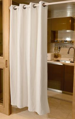 HAVARGO Partition 230cm Thermal Cold Accordion Blocks Cold Air Curtain, Length, Insulation, Protection, Noren, Stylish, Privacy, Curtain, (Ivory,