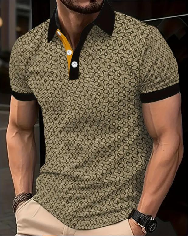 Summer Men's Short-sleeved Shirts Are Casual, Loose, Comfortable and Fashionable. Men's Short-sleeved POLO Shirt