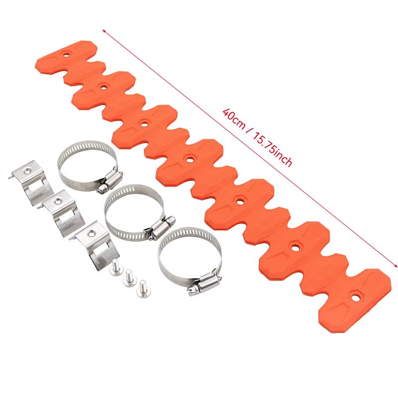Motorcycle Exhaust Pipe Silicone Heat Shield Protector Anti Scald Guard Cover With Clamp For Dirt Bike Off Road Motorbike Repair