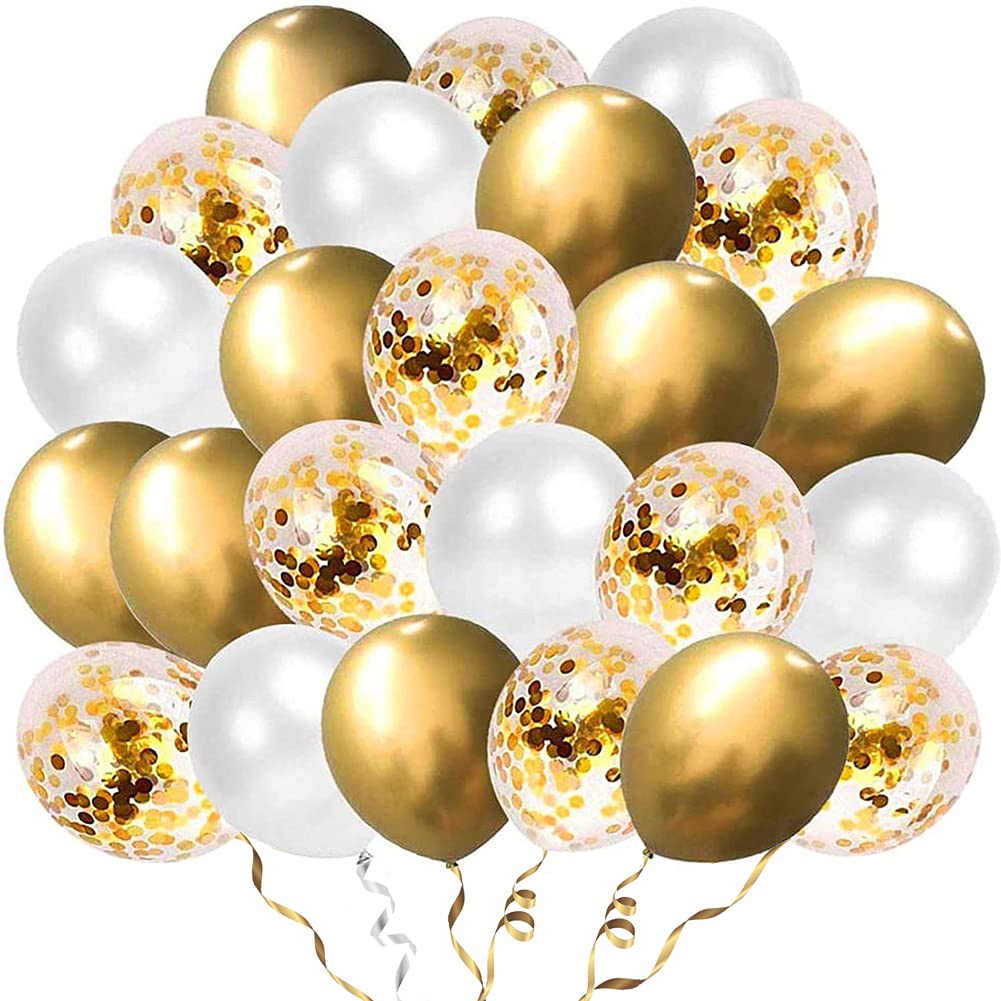 

100 Gold Latex Balloons for Snowstorm Birthday and Other Celebrations Birthdays, Decorations, Balloons, Parties, Graduations, Openings, Anniversaries,