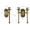 Iron Candle Base European Style Hanging Candlestick Fashion Wall Mounted Candle Holder  Dining Room