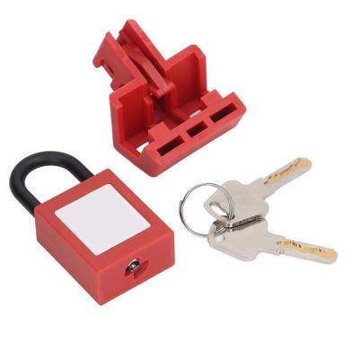 Circuit Breaker Lockout Double Pole Tagout Breaker Lock Device with Padlock for Electrical Switch
