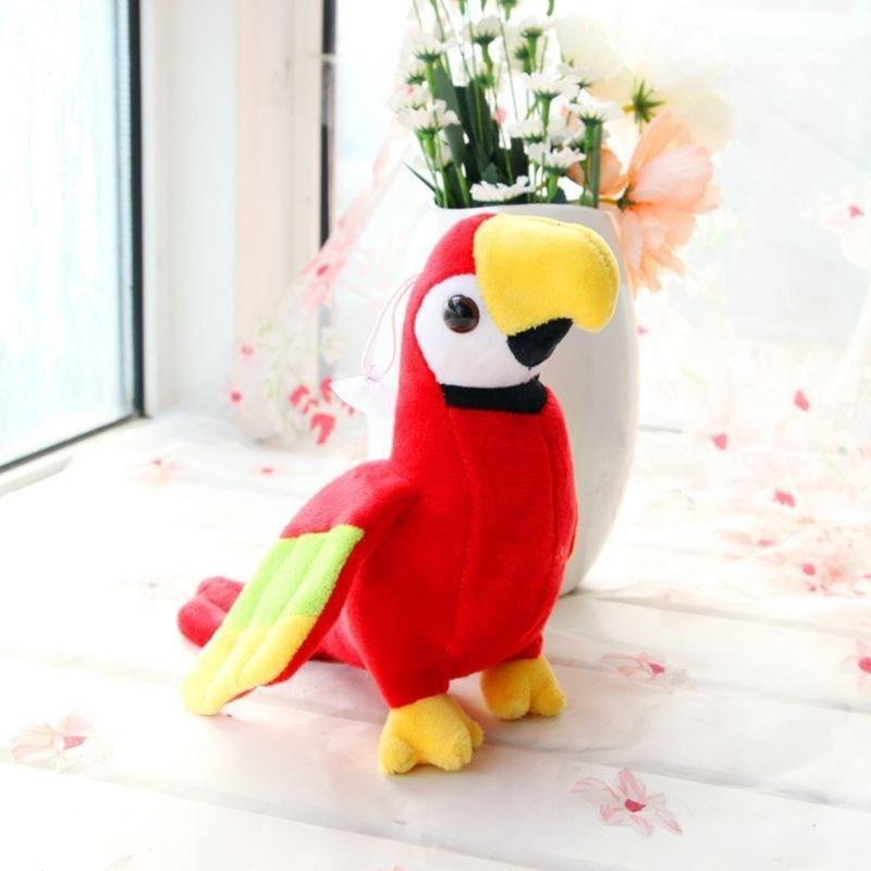 Uccellino Carino Pappagallo Adorabile Peluche Giocattolo Pappagallo Morbido Confortevole Bambola Pappagallo Giocattolo per l'Educazione Precoce Bambini