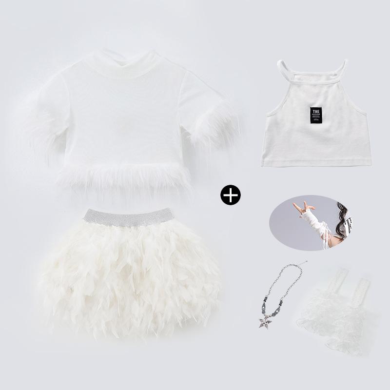 Jazz dance costume girls June 1 children's stage costume catwalk kpop girl group sequins sweet cool dance costume summer