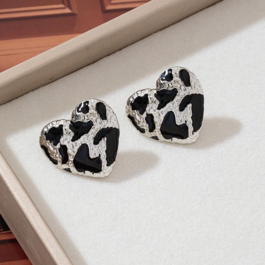 Bohemia Style Leopard Print Pattern Irregular Stud Earrings for Women Trendy Accessories Valentine's Gift Jewerly Wholesale