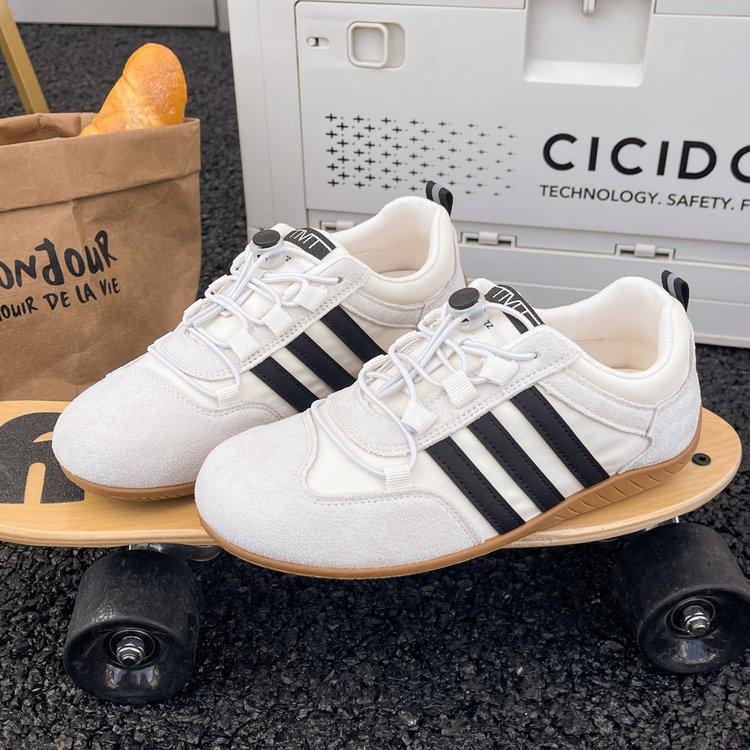 Retro German Training Shoes Women's 2025 New Summer Soft-soled Forrest Gump White Shoes Flat-soled Versatile Casual Sports Shoes